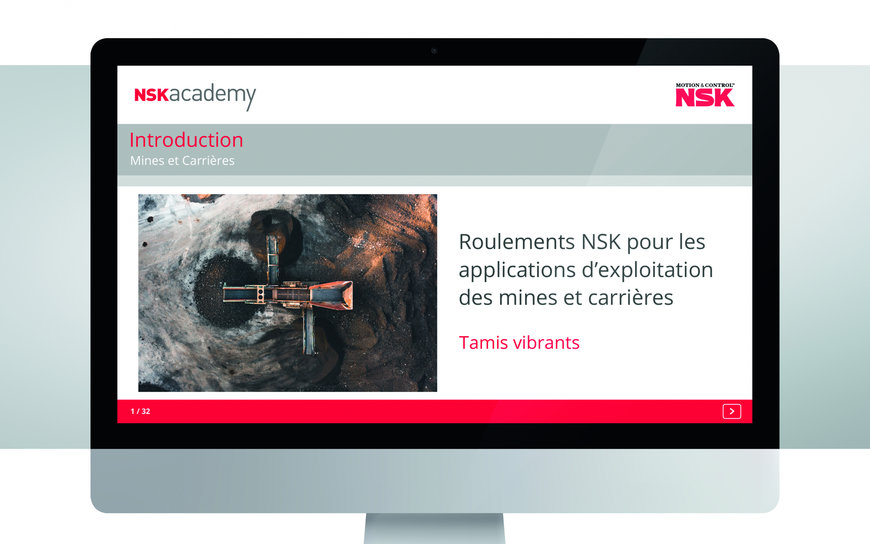 Module de formation en ligne pour cribles vibrants désormais disponible à l’Académie NSK